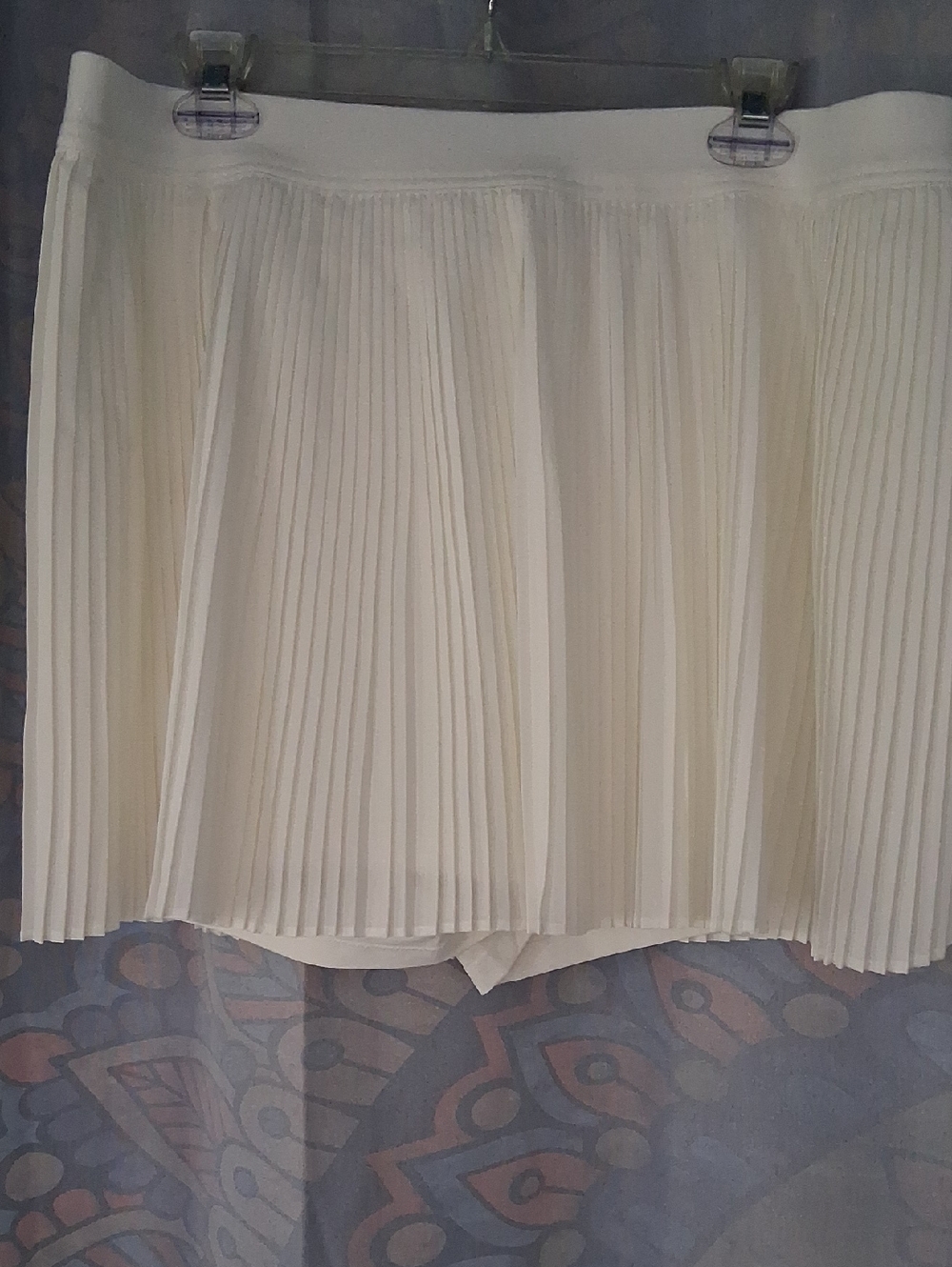 NWT Old Navy Cream Pleated Circle Skort Tennis Pickleball Quick Dry Size XL